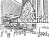 Rockefeller Center Coloring Page & Fun Facts