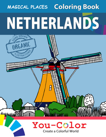 The Netherlands Magical Places Coloring Book - YouColor