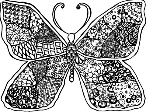 POEM Butterfly Effect - Free Coloring Page - You-Color
