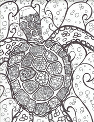 Sea turtle with bubbles - You-Color