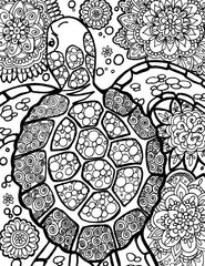 Sea turtle with bubbles - You-Color