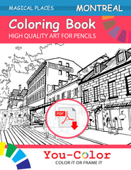 Montreal Coloring eBook - Bilingual Edition - You-Color
