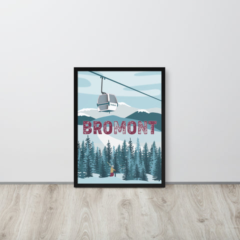 Ski Bromont Poster image with frame