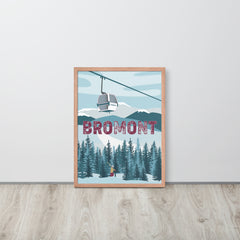Ski Bromont Framed Poster - Museum Quality Enhanced Matte - You-Color
