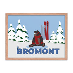 Bromont Bear with Blue Jay Framed poster - You-Color