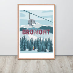 Ski Bromont Framed Poster - Museum Quality Enhanced Matte - You-Color