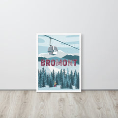 Ski Bromont Framed Poster - Museum Quality Enhanced Matte - You-Color