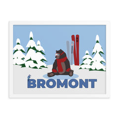 Bromont Bear with Blue Jay Framed poster - You-Color