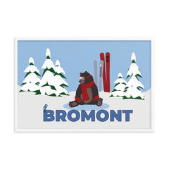 Bromont Bear with Blue Jay Framed poster - You-Color