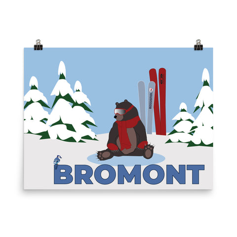 Ski Bromont Posters Bear and Blue Jay - You-Color