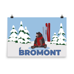 Ski Bromont Posters Bear and Blue Jay - You-Color
