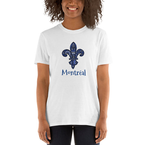 Montréal Fleur De Lys Short-Sleeve Unisex T-Shirt - You-Color