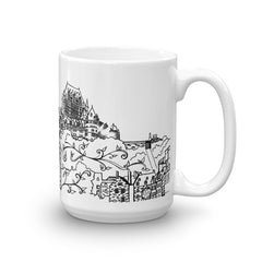 Quebec Coffee Mugs - Chateau Frontenac Town - You-Color