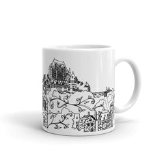 Quebec Coffee Mugs - Chateau Frontenac Town - You-Color