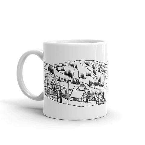 Bromont Coffee Mug - Ski Hill of Bromont Quebec - You-Color