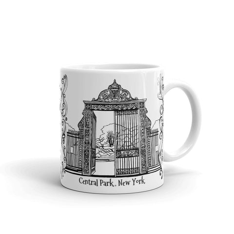 New York Coffee Mug - Entrance to the Conservatory Gardens, Central Park - You-Color