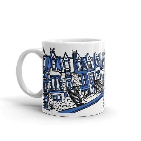 Montreal Coffee Mug - Plateau Mont-Royal BLUE - You-Color