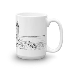 Halifax Coffee Mug - Peggy's Point Lighthouse - You-Color