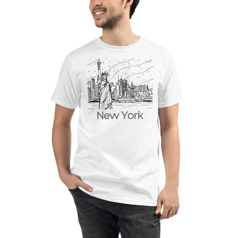New York Liberty View Organic T-Shirt - You-Color