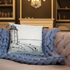 Halifax 2 sided art Throw Pillows - You-Color