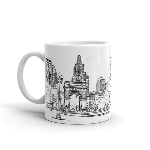 New York Coffee Mug - Washington Square Park, New York - You-Color