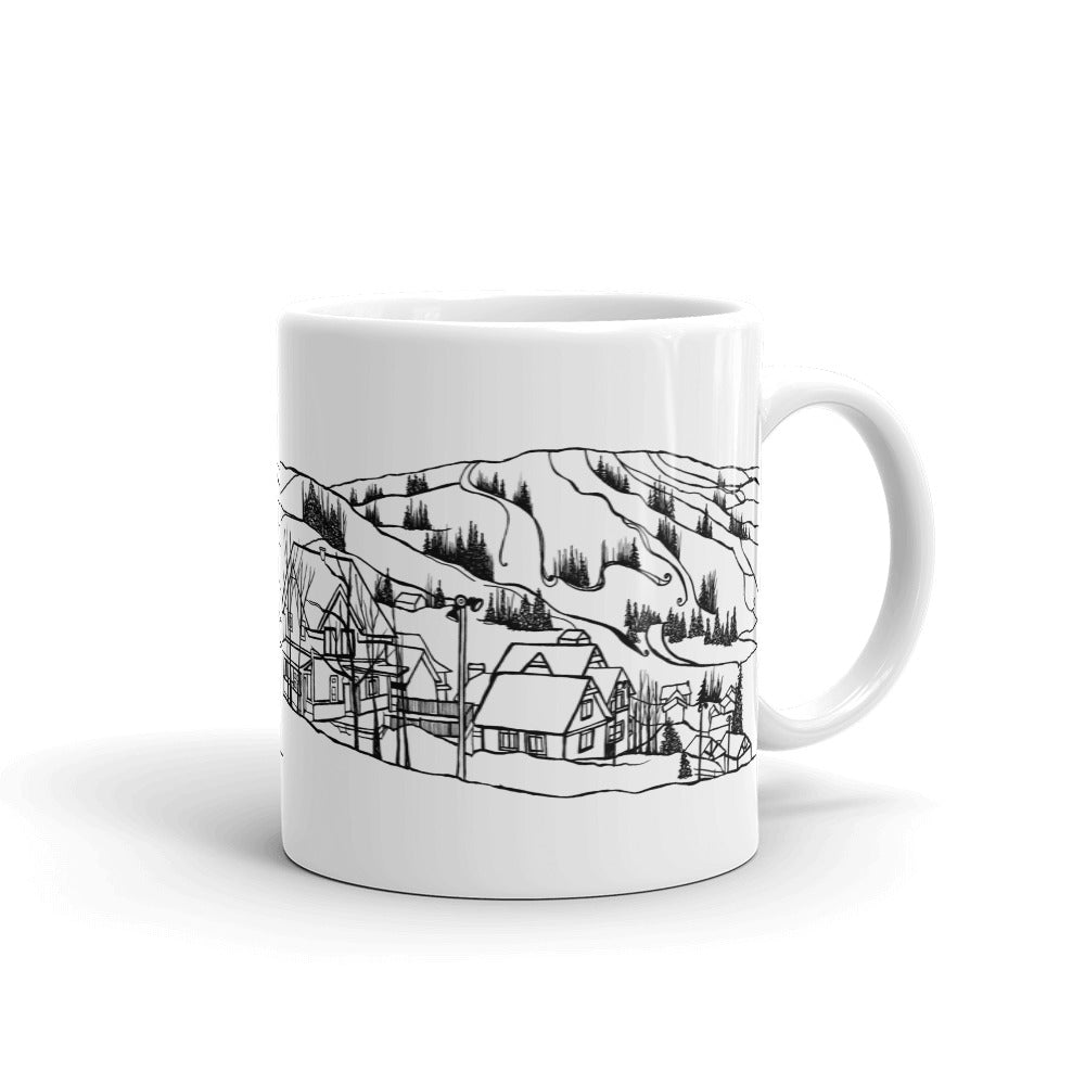 Bromont Coffee Mug - Ski Hill of Bromont Quebec - You-Color