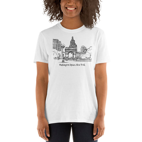 Washington Square, New York Short-Sleeve Unisex T-Shirt - You-Color