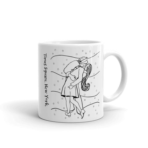 New York Coffee Mug - Famous Kiss in Times Square - You-Color