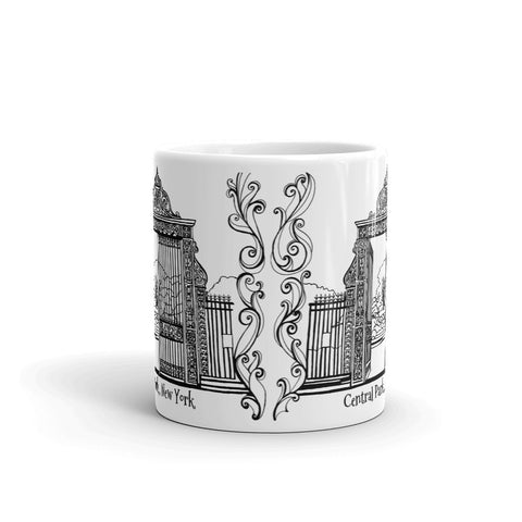 New York Coffee Mug - Entrance to the Conservatory Gardens, Central Park - You-Color