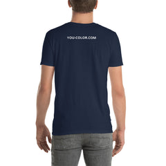 Fleur de Lys with YOU_COLOR.COM in back Short-Sleeve Unisex T-Shirt - You-Color