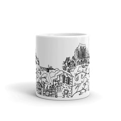 Quebec Coffee Mugs - Chateau Frontenac Town - You-Color