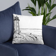 Halifax 2 sided art Throw Pillows - You-Color