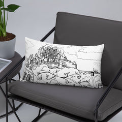 Quebec Chateau Frontenac Throw Pillow - You-Color