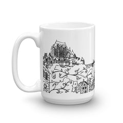 Quebec Coffee Mugs - Chateau Frontenac Town - You-Color