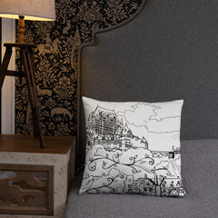 Quebec Chateau Frontenac Throw Pillow - You-Color
