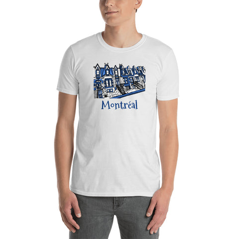 Montreal Carré St-Louis Plateau Neighborhood BLUES Short-Sleeve Unisex T-Shirt - You-Color