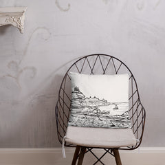 Halifax 2 sided art Throw Pillows - You-Color