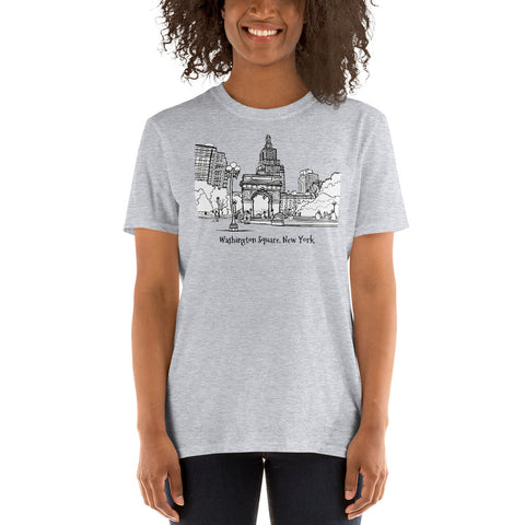 Washington Square, New York Short-Sleeve Unisex T-Shirt - You-Color