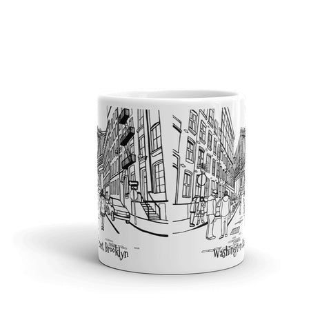 New York Coffee Mug - Famous Washington Street, Brooklyn - You-Color