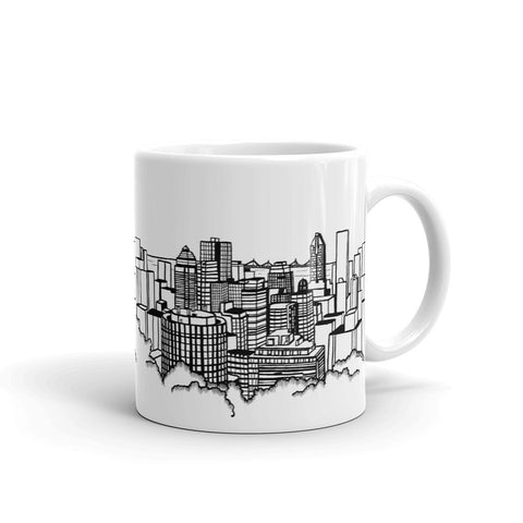Montreal Coffee Mug - Downtown View from Mont-Royal - You-Color