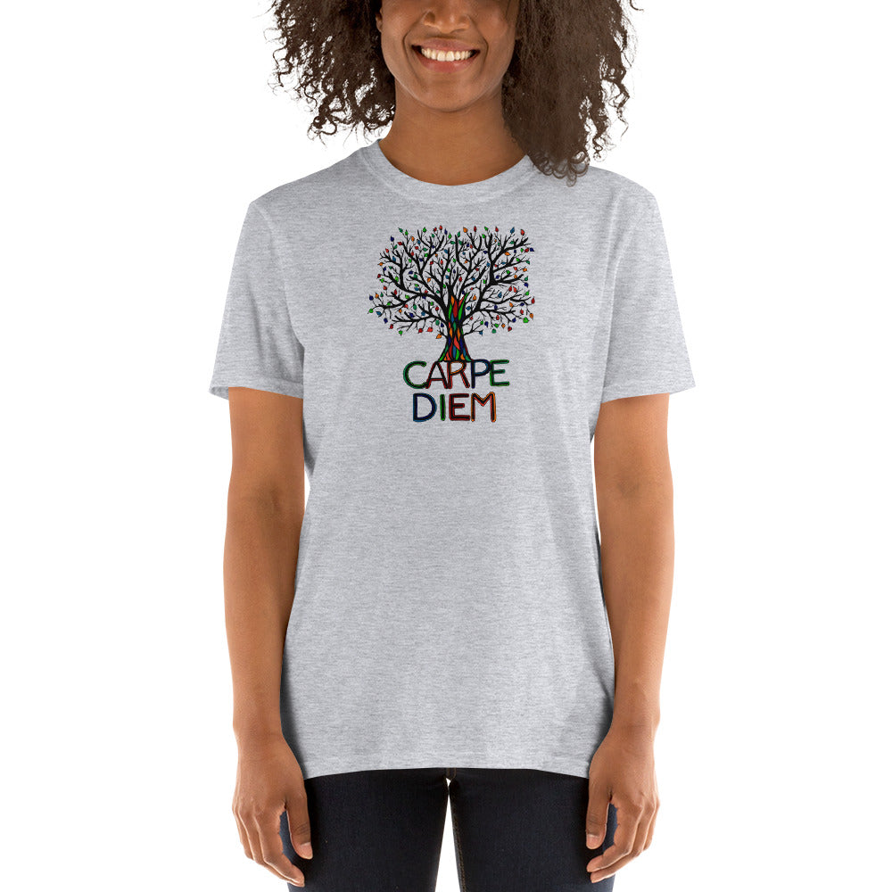 Carpe Diem Tree Colors Short-Sleeve Unisex T-Shirt - You-Color