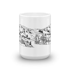 Bromont Coffee Mug - Ski Hill of Bromont Quebec - You-Color