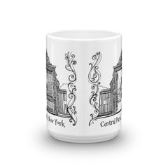 New York Coffee Mug - Entrance to the Conservatory Gardens, Central Park - You-Color