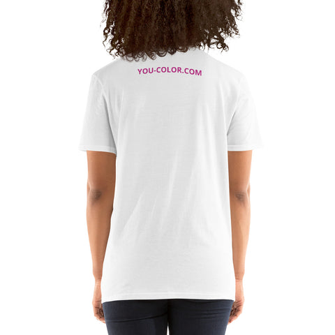 Montréal in Pink with YOU-COLOR.COM Short-Sleeve Unisex T-Shirt - You-Color