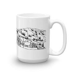 Bromont Coffee Mug - Ski Hill of Bromont Quebec - You-Color