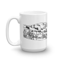 Bromont Coffee Mug - Ski Hill of Bromont Quebec - You-Color