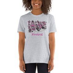 Montréal in Pink with YOU-COLOR.COM Short-Sleeve Unisex T-Shirt - You-Color