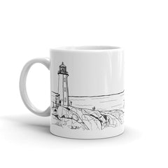 Halifax Coffee Mug - Peggy's Point Lighthouse - You-Color