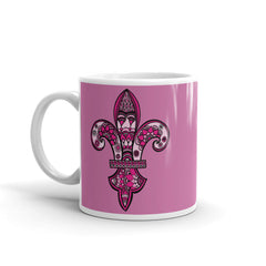 Mandalas Coffee Mug - Pink Fleur de Lys - You-Color