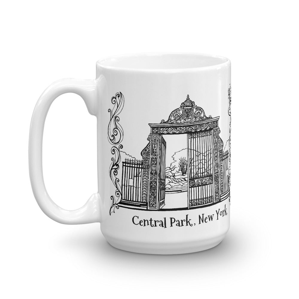 New York Coffee Mug - Entrance to the Conservatory Gardens, Central Park - You-Color